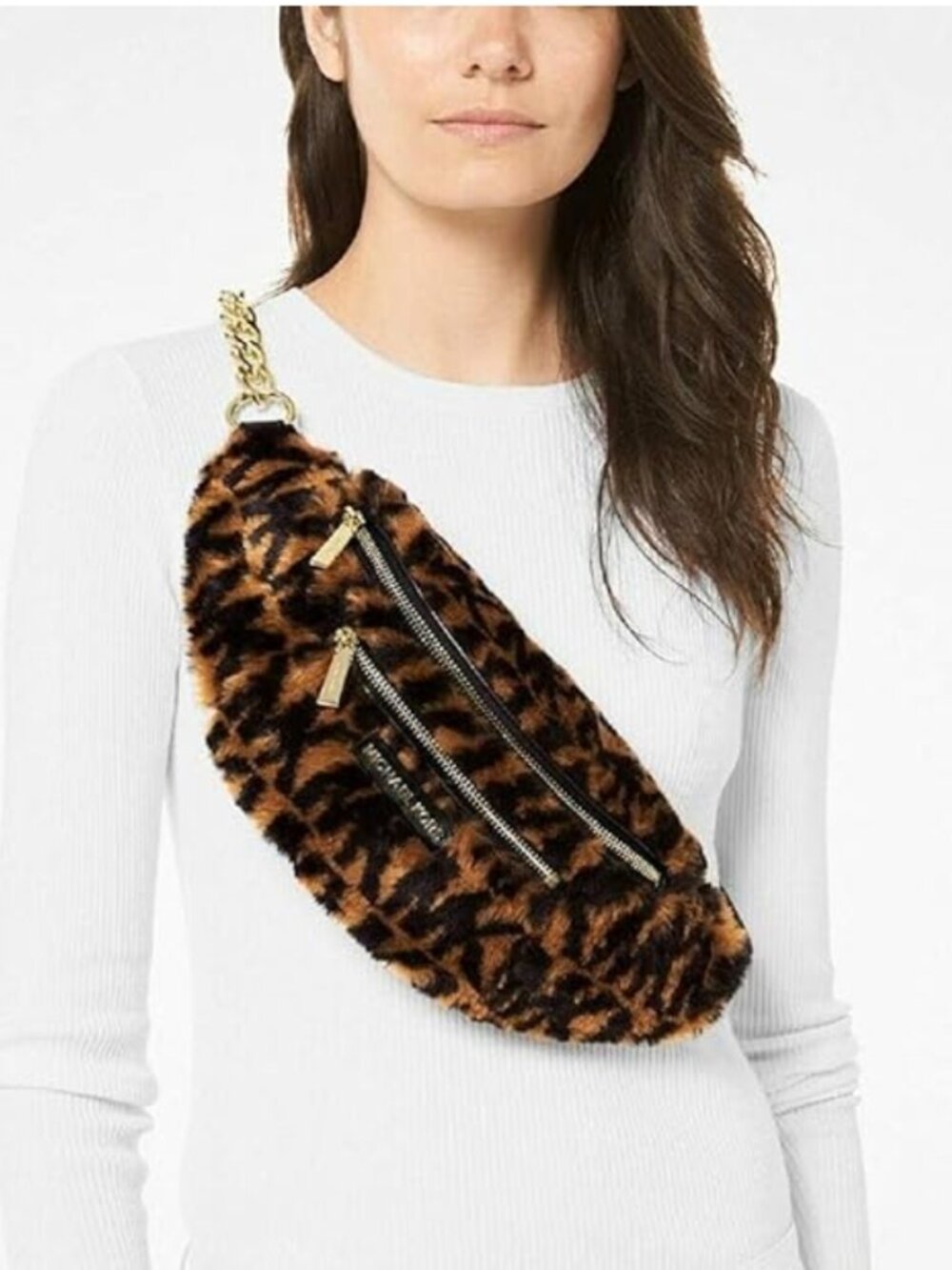 Michael Kors Faux Fur Belt Bag "LIKE NEW"